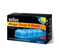 Braun Cleaning Cartridge 4 pack Blue