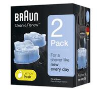 Braun Clean&Charge Cartucce Di Ricarica Per Rasoio Da Barba Elettrico, 2 Confezioni