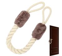 Braun - Cordoncino di protezione per porte, fermaporta jack per porte, fermaporta in cotone, per porta