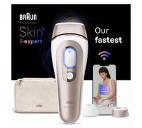 Braun Epilatore Luce Pulsata Smart Skin I·Expert, Epilazione A Casa Tua, Custodia, Rasoio Donna Venus, 2 Testine, PL7147