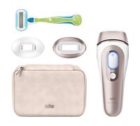 Braun Epilatore Luce Pulsata Smart Skin I·Expert, Epilazione A Casa Tua, Custodia, Rasoio Donna Venus, 2 Testine, PL7147