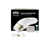 Braun Epilatore Lumiere Pulsee Silk·Expert Pro 5 PL5311, Bianco e Oro | Alternativa al laser a casa, cablata, con tasca, rasoio Gillette Venus, 3 teste