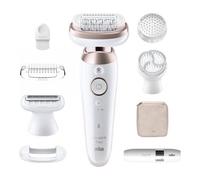 Braun Silk-épil 9 Flex 9-360 3D, Epilatore Elettrico Donna Per Epilazione Semplice, Bianco/Rosa