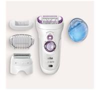 Braun Silk-épil 9 9-710, Epilatore Elettrico Donna Bianco/Viola Per Una Rimozione Duratura Dei Peli