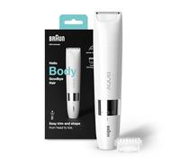 Braun Mini Rifinitore Corpo BS1000, Rifinitore Elettrico Corpo Uomo E Donna, Bianco