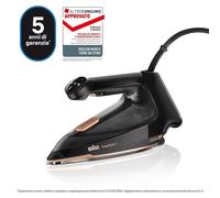 Braun Ferro da Stiro Vapore Regolabile Stiratura Perfetta FreeStyle 7 FI7276BK