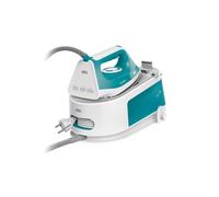 Braun Ferro da Stiro con Caldaia a Vapore Potenza 2200W Capacità 1,5 Litri Vapore Verticale colore Bianco/Verde - IS 1013GR