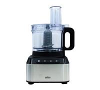 Braun FP 3233 SI robot da cucina 800 W 2,1 L Nero, Acciaio inox