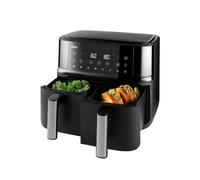 Braun MultiFry5 HF5073IBK, Nuova Friggitrice ad Aria 3-in-1, Capacità 6L, 20 Programmi di Cottura, Doppia Resistenza, Display Digitale LED, Oblò, Cestello Lavabile Lavastoviglie, 2000W, Nero Opaco
