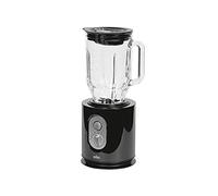 Braun Frullatore Tribute Collection JB 3060BK con Esclusiva Caraffa Triangolare, Funzione Turbo, Vetro Thermo Resist, Motore da 800 W, Facile da Pulire, Nero