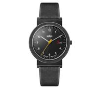 Braun Gents AW 10 EVOB Classic Watch with Black Dial and Black Leather Strap