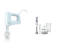 Braun HM3000WH MultiMix 3 Sbattitore Elettrico, Mixer ad Immersione, Impugnatura