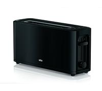 Braun HT3110BK Tostapane Nero, 1000 W, Plastica, 2 Scomparti