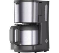 Braun PurShine KF1505GY, Macchina Caffè a Filtro con Caraffa Termica & Sistema OptiBrew, Funzione Anti-Goccia, Spegnimento Automatico di Sicurezza, Capacità Caraffa 1.2 L, 1000W, Grigio