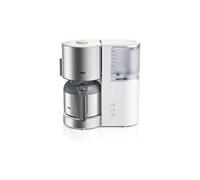 Braun KF 5105 WH - Macchina da caffè con filtro IDCollection con AromaSelect & 10 tazze thermos, perfetto piacere 1000 Watt, bianco/acciaio inox