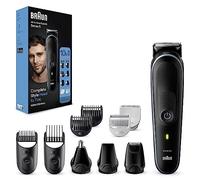 Braun Kit 10 in 1 tutto in uno serie 5, kit per la toelettatura maschile con tagliacapelli, tagliacapelli, naso e orecchie e rifinitore di precisione, regalo per uomo, spina UK a 2 pin, MGK5445, nero,