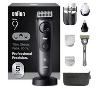 Braun Kit da barba all-in-one da uomo, serie 9 AIO 9535, barba, viso, naso, tagliaorecchie, tagliacapelli, body groomer e manscaping