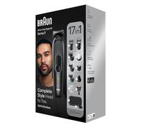 Braun Kit tutto in uno Style Series 7 - 17 in 1 stile completo testa a punta, kit per la cura della barba, taglio della barba, taglio dei capelli, orecchie, naso e altro ancora, 100% senza sforzo