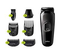 Braun MGK3225 Trimmer Capelli, Barba Trimmer, Rasoio, Präzisions Trimmer abwaschbar Nero
