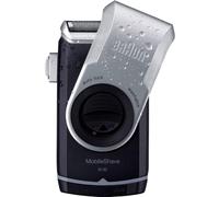 Braun MobileShave PocketGo, RASOIO ELETTRICO BARBA, Compatto e Portatile, Ideale per I Viaggi, Rasatura flessibile, Duratura e Definita, Senza Fili, Idea Regalo, M90 Nero