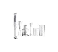 Braun MQ50220M MultiQuick5 Frullatore ad Immersione Motore Potente, 2 Velocità, Sistema Anti-Spruzzi, Colore Bianco