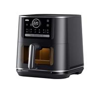 Braun MultiFry 7 - Friggitrice ad Aria 8L, 20 Programmi, 2200W, Nero Opaco | Cottura Senza Olio, Finestra Trasparente, Temperatura 30-220°C, Cestello in Ceramica Senza PFAS, Facile da Pulire, HF7056BK