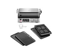 Braun MultiGrill 7 Contact Grill CG 7044 in Acciaio Inossidabile | Piastra Grill e per Waffle | Tazza Dosatrice | Potenza 2000 Watt | Parti Rimovibili Lavabili