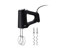 Braun MultiMix 5 - Hand Mixer con 2 Accessori, 800W, Nero | 7 Velocità + Turbo, Mixer con Smoothstart e Anti-Schizzo, Include Fruste MultiWhisk e Ganci per Impastare, HM5200BK