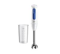 Braun MultiQuick 3 MQ30.001M Mini Mini PowerBell VPlus, 2 Velocità+Turbo, Sistema EasyClick Plus per Accessori, Tecnologia Anti Spruzzi, Bicchiere da 600 ml, 900 W, Bianco