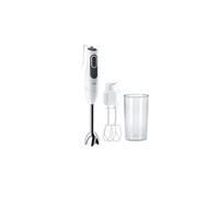 Braun MultiQuick 3V, MQ3105B, 750W, Frullatore a Immersione, 11 Velocità, Tecnologia Splash Control, Parti Lavabili in Lavastoviglie, Bicchiere in Plastica BPA-free 600ml, Doppia Frusta, Bianco