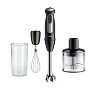 Braun MultiQuick 5 Pro - Minipimer 1000W Tritatutto 500ml Nero | Frullatore a Immersione, PowerBell VPlus, 25 Velocità + Turbo, Frusta Inox, Bicchiere 600ml, Sistema EasyClick Plus, MQ55236M