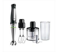 Braun MultiQuick 7 - Frullatore a Immersione con Tecnologia SplashControl, ActiveBlade, Selezione di Velocità Precisa, Tritatutto 500 mL, Doppia Frusta, Bicchiere 600 mL, 1000W, Nero (MQ7035XBI)