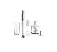 Braun MultiQuick 7 MQ 7035XBI, Minipimer Antispruzzo, Bicchiere in Plastica Senza BPA da 600 ml, Frullatore, Tritatutto da 500 ml, Lama per Ghiaccio, Parti Lavabili in Lavastoviglie, 1000W, Nero