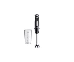Braun MultiQuick Pro 5 MQ55001M, Frullatore a Immersione, Tec PowerBell Plus, 25 Velocità+Turbo, Sistema Easy Click Plus, Impugnatura Ergonomica, Albero in Acciaio, Bicchiere da 600ml, 1000W, Nero