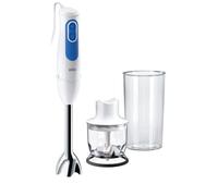 Braun Multiquick3 MQ3020 Pesto, 5 ANNI DI ASSISTENZA, Minipimer Frullatore ad Immersione, Dotato di Minitritatutto da 350ml e Bicchiere Graduato 600 ml, 2 Velocità, Tecnologia Splash Control, 700W