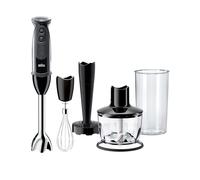 Braun Multiquick7 MQ5237, Minipimer Frullatore ad Immersione, 21 Velocità, Dotato di Tritatutto da 500ml, Schiacciapatate, Frusta a Filo e Bicchiere, 1000watt, nero