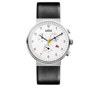 Braun Orologio Analogico Automatico Uomo con Cinturino in Acciaio Inossidabile BN0035BWHBKG