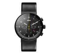 Orologio da uomo Braun Prestige Quartz quadrante nero cinturino in pelle...