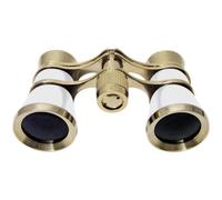 Braun - Cannocchiale da opera 3 x 25, colore: Oro/Perla
