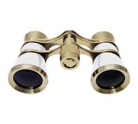 Braun - Cannocchiale da opera 3 x 25, colore: Oro/Perla