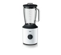 Braun PowerBlend 3 JB 3150 WH - Frullatore da 1,5 l, utensile da cucina per sminuzzare, schiacciare e mixare, 800 Watt, colore: Bianco
