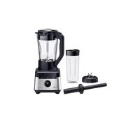 Braun PowerBlend 7 - Frullatore Caraffa 1400W 10 Vel.+Pulse TriAction Nero | Frullatore Elettrico, Lama PrecisionCrush, Caraffa Vetro 1,7l, 9 Programmi, Pestello, Borraccia Smoothie2Go 600ml, JB7551BK
