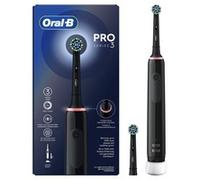 Oral-B Pro 3 Spazzolino Elettrico Ricaricabile Nero Pro3 3000, 2 Testine, 1 Spazzolino