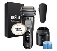 Braun Pro SensoAdapt, rasoio elettrico Pro SensoAdapt, 5+1 lame di precisione ultra sottili, fino a 60 minuti, 6 in 1 SmartCare Center, rasoio da uomo a secco e bagnato, 9665CCE, grafite