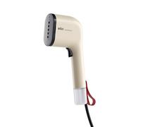 Braun QuickStyle 3 GS3012BG, Ferro da Stiro Verticale compatto e leggero, Stiratore a Vapore con Riscaldamento Rapido, Vapore 20g/min, Serbatoio rimovibile 70ml, Custodia Termoresistente, 1100W, Beige