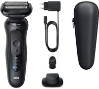 Braun Serie 5 Rasoio Elettrico Fino a 50 Minuti Cappuccio Falciatrice di Precisione Senza Fili Rasoio Uomo Bagnato E Secco, 100% Impermeabile, 52-N1200S, Nero