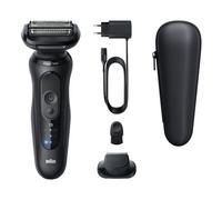 Braun Serie 5 Rasoio Elettrico Fino a 50 Minuti Cappuccio Falciatrice di Precisione Senza Fili Rasoio Uomo Bagnato E Secco, 100% Impermeabile, 52-N1200S, Nero