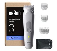 Braun Rasoio Elettrico Corpo Uomo Serie 3, +6 Strumenti, BG3575 Grigio