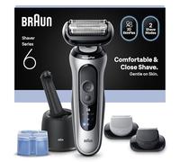 Braun Rasoio elettrico da uomo, serie 6, rasoio a umido e a secco, con centro SmartCare 4 in 1, accessori per regolabarba e body groomer, 100% impermeabile, durata 60 minuti, prodotto in Germania