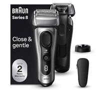 Braun Rasoio elettrico da uomo, serie 8, con 4+1 elementi di rasatura e rasoio di precisione per capelli lunghi, vicino e delicato anche su barba densa, rasoio elettrico bagnato e asciutto con durata